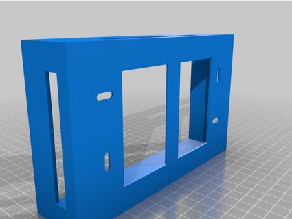 frambuesa pi monitor flush mount pared caso funda julakali 3d print model - Mito3D