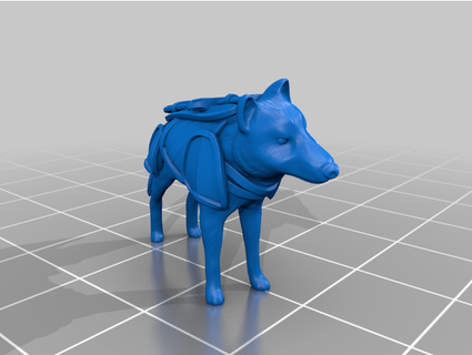 armored dog yourneighborknight 3d print model - Mito3D