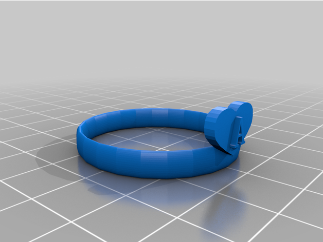 initiale bracelet angela8500 3D print model - Mito3D