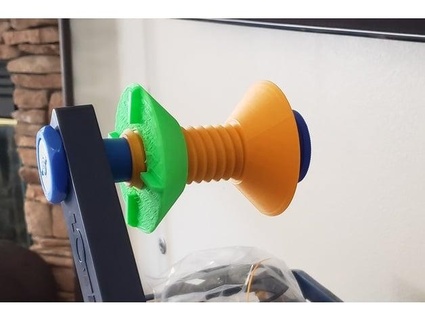 adjustable filament spool spindle 3d printers maffud 3d print model - Mito3D