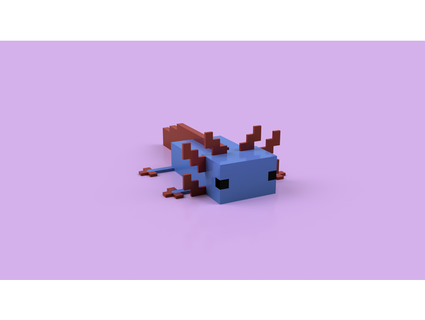 axolotl modelo carrottop818 3d print model - Mito3D