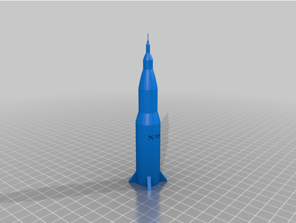 saturn v rocket smartbat55 3d print model - Mito3D