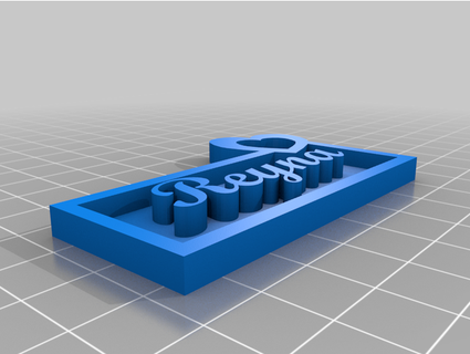 Reyna tabela anahtarlık elmatic0ne 3d print model - Mito3D