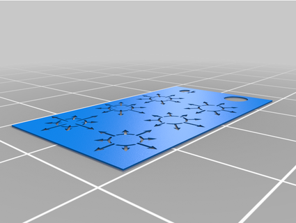 chaos étoiles aérographe pochoir furtif 3d print model - Mito3D
