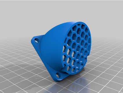 40mm fan cover bent 45 degree hanktheracer 3d print model - Mito3D