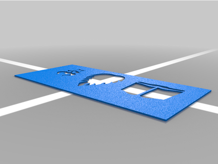 runico trasportatori aerografo stencil furtivo 3d print model - Mito3D