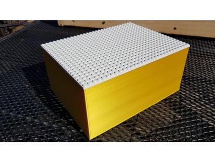 personalizable almacenamiento caja recortable ladrillo formato Lego compatible sepothefish 3d print model - Mito3D