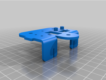 voxelab aquila x-axis carriage plate leaftye 3d print model - Mito3D
