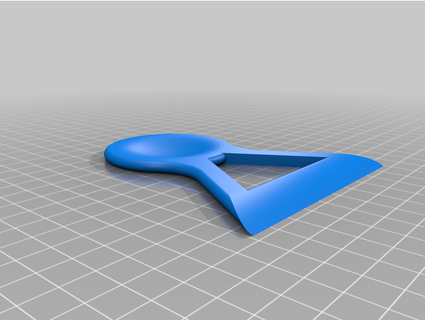 raschietto de icer mastice coltello orecchini mondi pronto superdragonrobotfist 3d print model - Mito3D