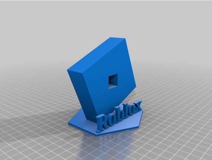 roblox logo estante soporte popthesmokes 3d print model - Mito3D