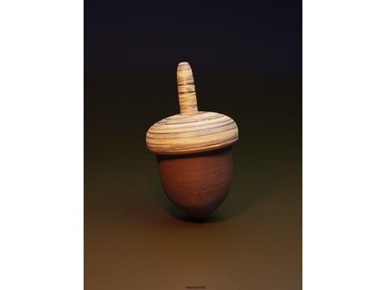 spinning top acorn alexstormnd 3d print model - Mito3D