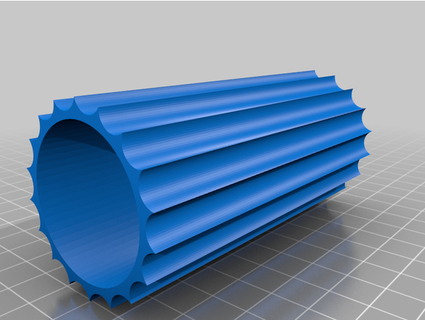 nervuré cylindre revoir 3d print model - Mito3D