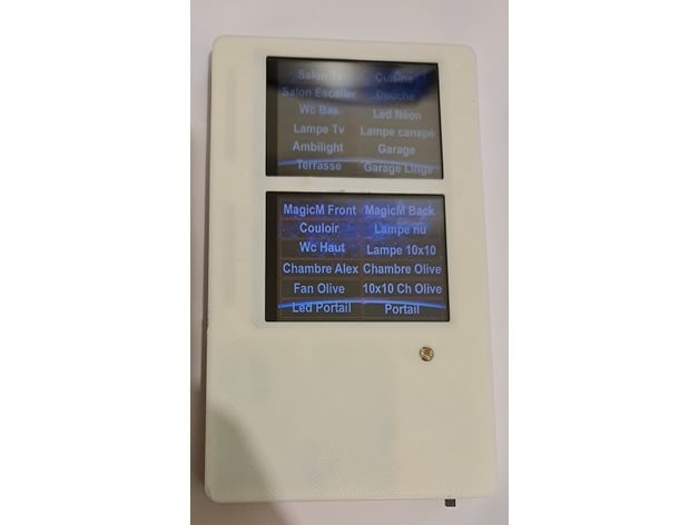 Zuhause Haus Assistent Fernbedienung Steuerung ili9341 Berührungsempfindlicher Bildschirm xpt2046 Elektronenbibliothek 3D print model - Mito3D