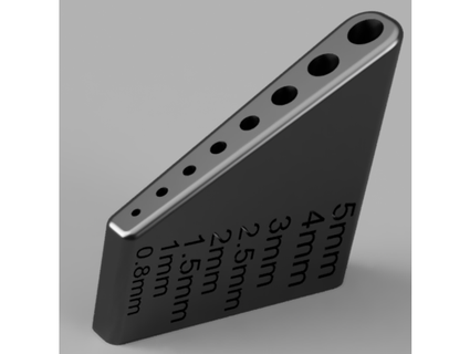 esadecimale chiave titolare supporto 5mm 08mm martl 3d print model - Mito3D