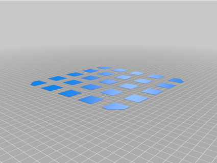25 arrasamiento cuadrícula anycubic i3 mega hoja araña esquinas cortar nite84 3d print model - Mito3D