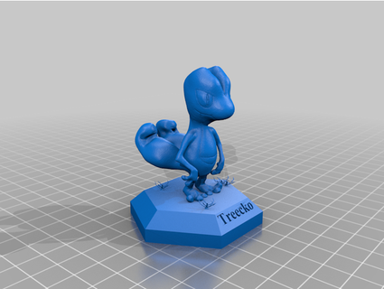 treecko pokemon linciclon 3d print model - Mito3D