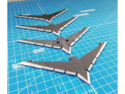 personalizzato nightwing batarang laci legath 3d print model - Mito3D