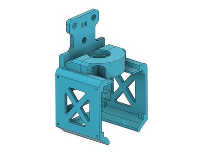 árboles zafiro Pro e3d v6 hotend sencillo montar auténtico enfriador Oligo 3d print model - Mito3D