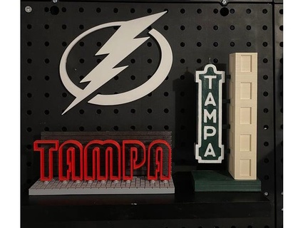 tampa bay lightning logo pegboard coolbruh 3d print model - Mito3D