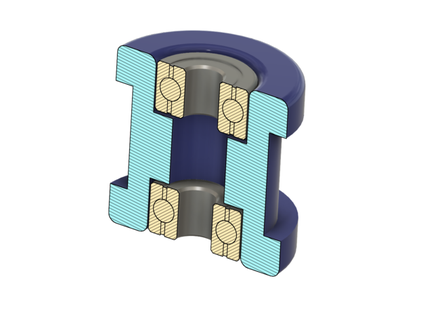 k40 axis idler pulley klave 3d print model - Mito3D