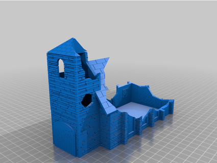 fow Iglesia dañado ártico zorro 3d print model - Mito3D
