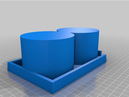 larger porsche boxster 986 cup holder asymmetriccube 3d print model - Mito3D