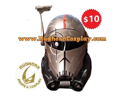 crosshair helmet - bad batch star wars cosplay mudhorn props 3d print model - Mito3D