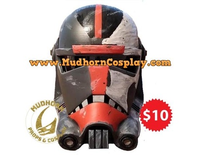 cacciatore casco male lotto stella guerre cosplay mudhorn oggetti scena 3d print model - Mito3D
