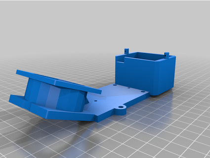 arma Voltaj ESC soğutma hayran alıcı Kutu dirsek polimerkurbağa 3d print model - Mito3D