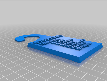 soliciting sign remix freddyfred 3d print model - Mito3D
