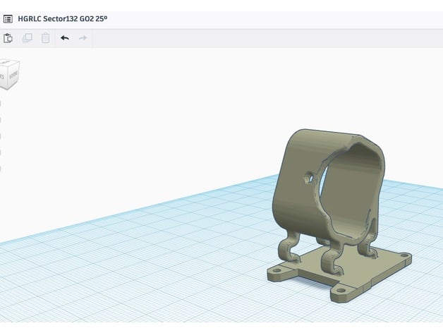 insta360 go2 mount hglrc sector 132 drfrantic77 3D print model - Mito3D