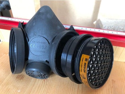 adaptateur masque filtre 82mm 84mm fusion 360 source gportes 3d print model - Mito3D