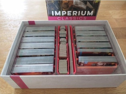 imperium classics boardgame - insert upgrade sleeved cards pu1p 3d print model - Mito3D