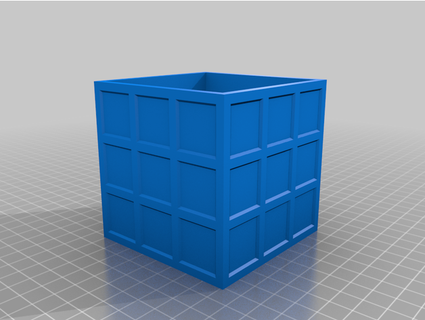 rubik's pot planter pencil box quintus51 3d print model - Mito3D