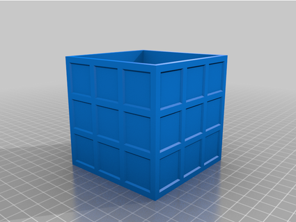 rubik's maceta plantador lápiz caja quintus51 3d print model - Mito3D