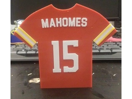 patrick mahomes jersey anonymoususer42 3d print model - Mito3D