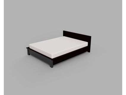 japanisch Stil Bett Rahmen Matratze Burtonsbohnen 3d print model - Mito3D