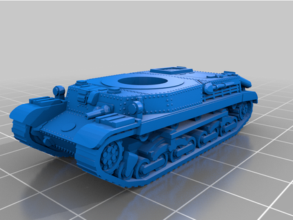 1 100 turan tanque thezomby 3d print model - Mito3D