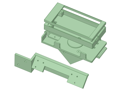 panda pi exibição caso bainha monte ender 3 benebradia 3d print model - Mito3D