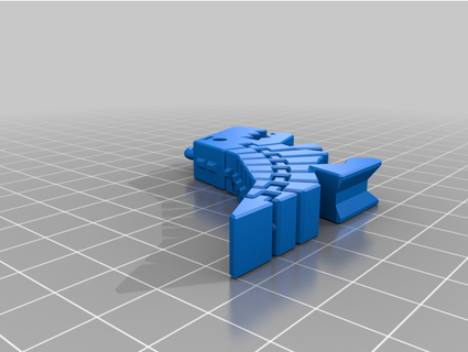 esnek Rex mini anahtarlık krallığın oğlu 3d print model - Mito3D