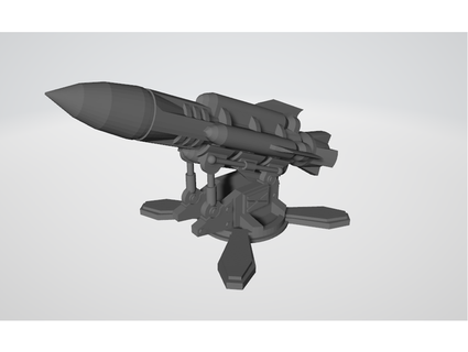 Weltuntergang Rakete Startprogramm Plattform Cikkirock 3d print model - Mito3D