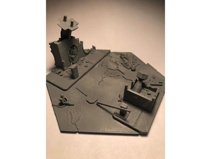 diorama base gamma world death machine warbot kj7574 3d print model - Mito3D