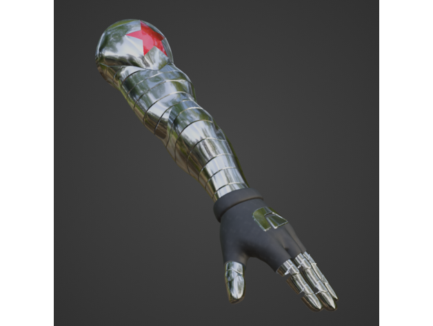 inverno soldato ispirato braccio budwin 3D print model - Mito3D