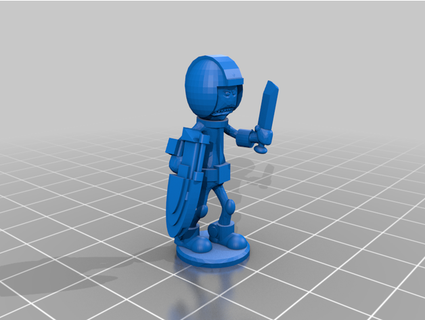 soldato meeseeks stargrave scifi alieno miniatura ossidiana 3d print model - Mito3D