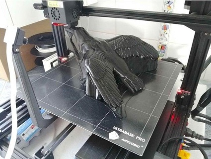 corvo Aperto Ali grande taglia remixare phyti1 3d print model - Mito3D