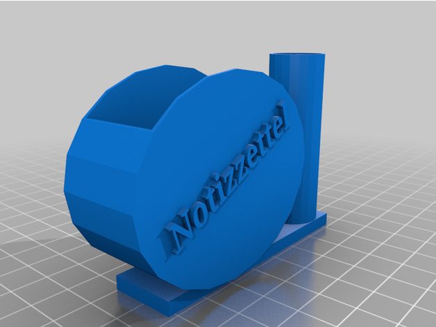 notizzettel stifte Halfter Dirksbastelbude 3D print model - Mito3D