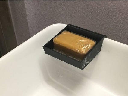 sink edge soap dish queued 3d print model - Mito3D