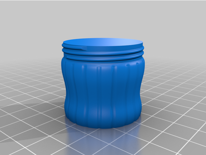 small container screw cap vase mode silence1337 3d print model - Mito3D