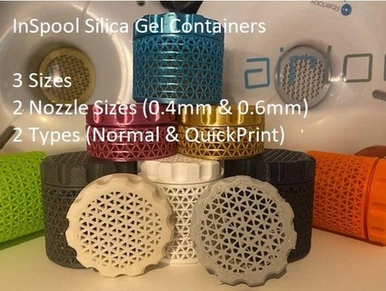 inspool dessicant container 2mm + beads 3 sizes micahjj 3d print model - Mito3D