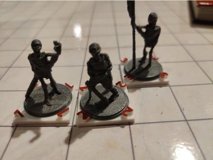 dnd mesa numerado miniatura bases golpeado 3d print model - Mito3D